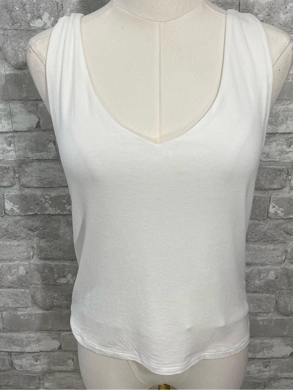 Dry Good Originality Classic V-Neck Tank Top - White